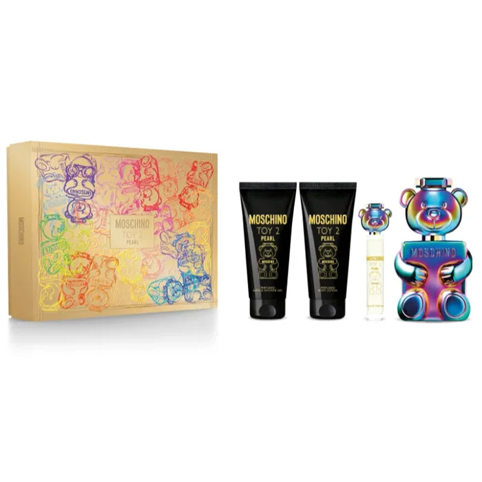 Moschino Toy 2 Pearl Eau De Perfume Spray 100ml Sæt 4 stykker 