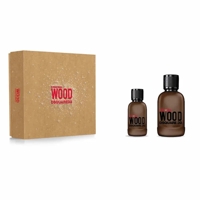 Dsquared2 Original Wood Eau De Parfum Spray 100ml Set 2 Pezzi