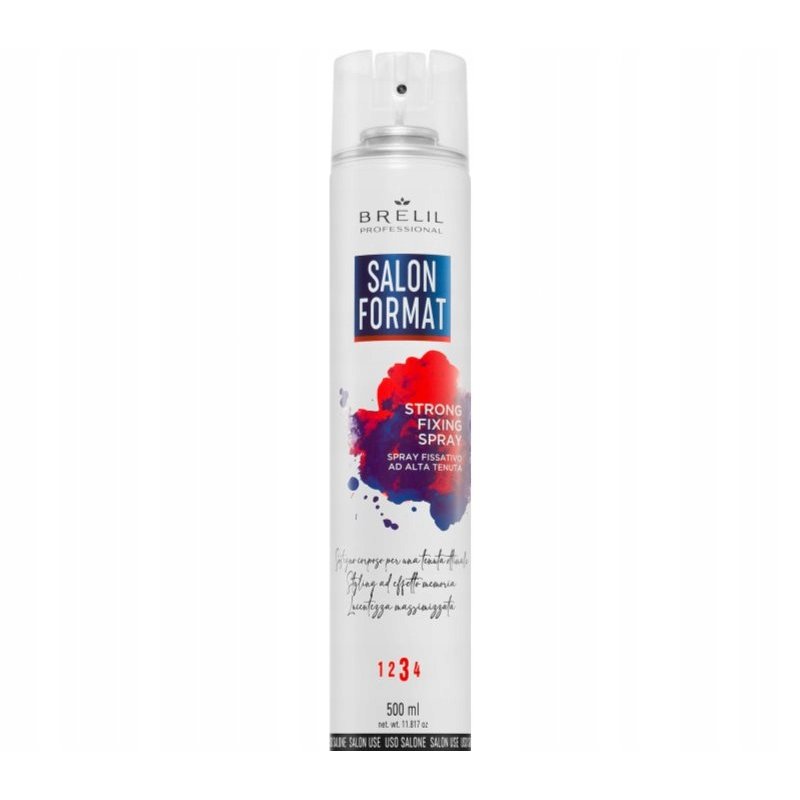 Spray capelli fissante, tenuta forte Brelil Professional Salon Format Strong Fixing Spray 500 ml