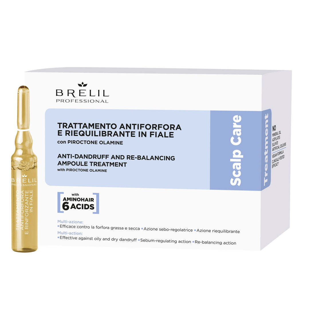 Brelil Scalp Cura Trattamento Fiale contro la forfora 10 x 7 ml — Ampule proti lupům