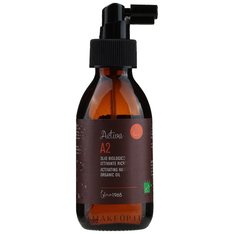 Olio stimolante per la crescita dei capelli Glam1965 Activa A2 150 ml