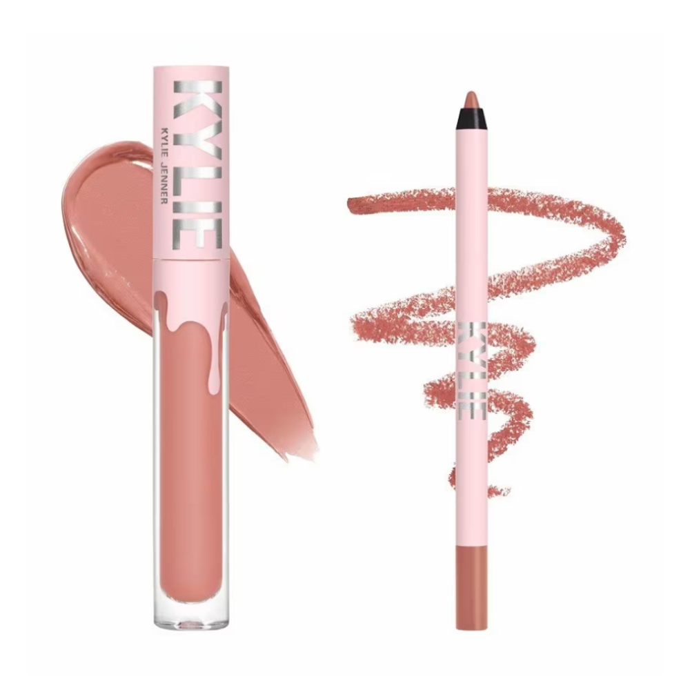 Kylie cosmetics Set Rossetto Liquido Velvet + matita labbra Tonalità: 700 Bare