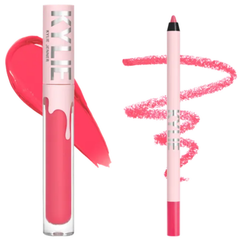 Kylie cosmetics Set Rossetto Liquido Velvet + matita labbra Tonalità: 203 Party Girl