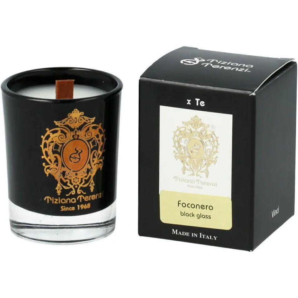 Tiziana Terenzi Foconero Vetro nero 35 g — Candela profumata