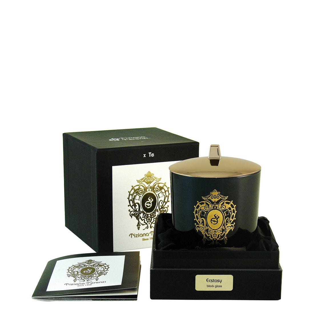 Tiziana Terenzi Ecstasy Vetro nero 170 g — Candela profumata