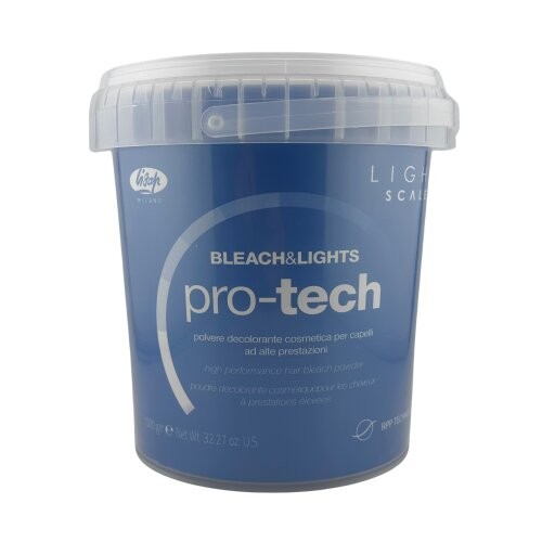 Lisap Bleach &amp; Lights Pro Tech polvo decolorante profesional para el cabello 1000 g