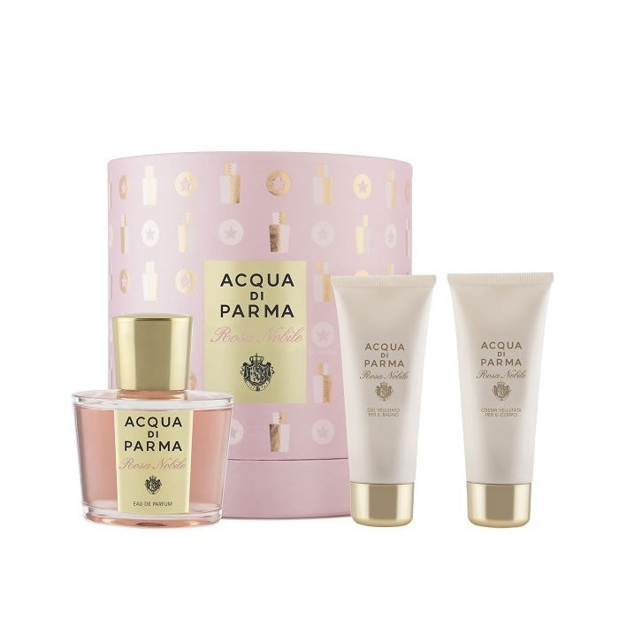 Acqua Di Parma Rosa Nobile Eau De Parfum Spray 100 ml, set van 3 stuks, 2020