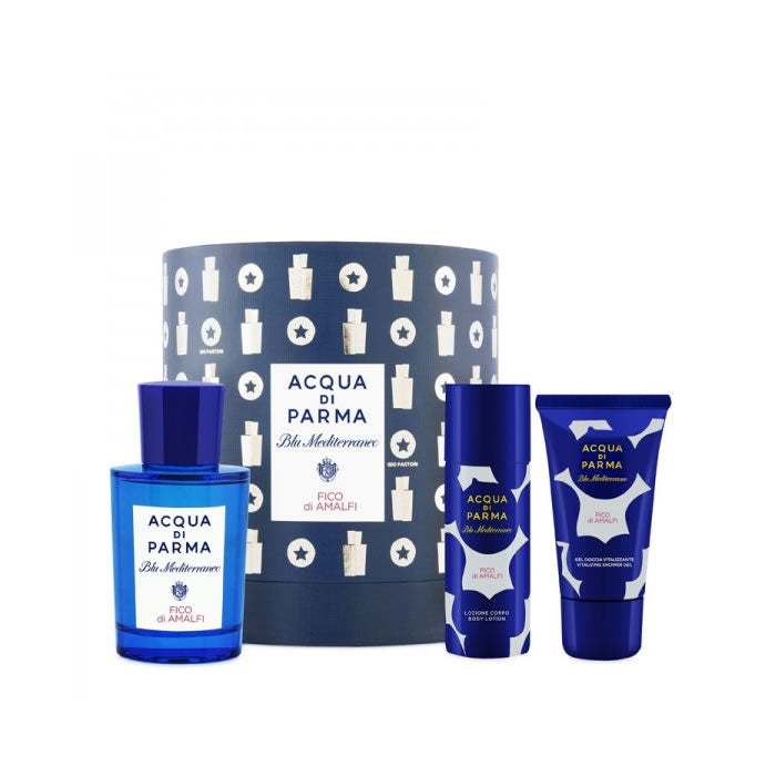 Acqua Di Parma Blu Mediterraneo Fico Di Amalfi Eau De Toilette Spray 75ml Set 3 Pezzi