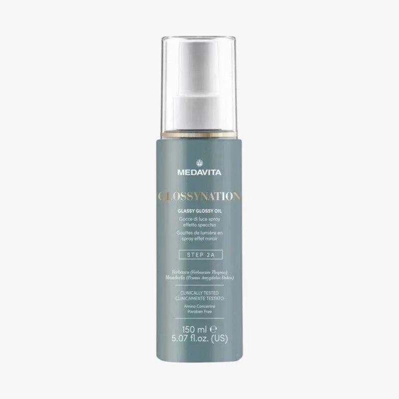 Medavita Glossynation Glassy Glossy Sprayolie med spejlglans Step 2A 150 ml