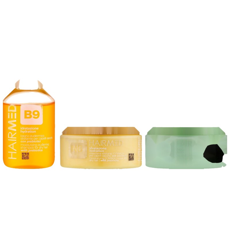 Hairmed Try Me Kit Hydrating And Protective — set capelli idratante e protettivo (shampoo 100 ml + maschera 100 ml + crema 110 ml)