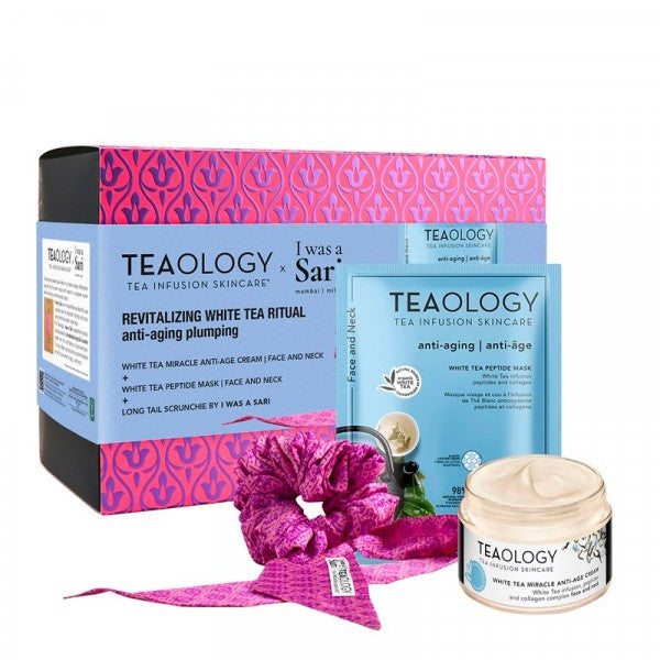 Teaology White Tea Set viso (maschera 21 ml + crema 50 ml + accessorio 1 pz) — Set viso