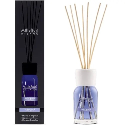 Millefiori Milano Diffusore Natural Violet &amp; Musk 500 ml — Diffusore
