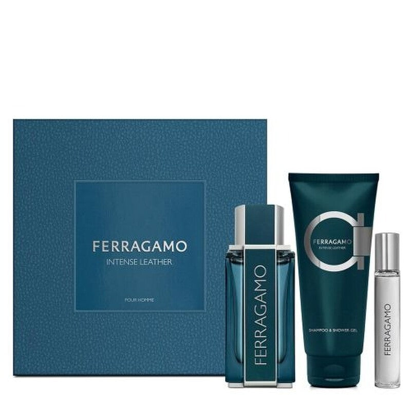 Salvatore Ferragamo Intense Leather Uomo — Set Eau de Parfum