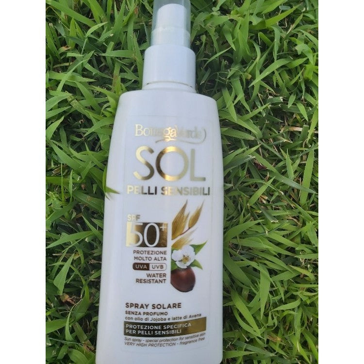 Bottega Verde Sol Sensitive Spray solare pelle sensibile SPF 50+ 200 ml — Spray solare