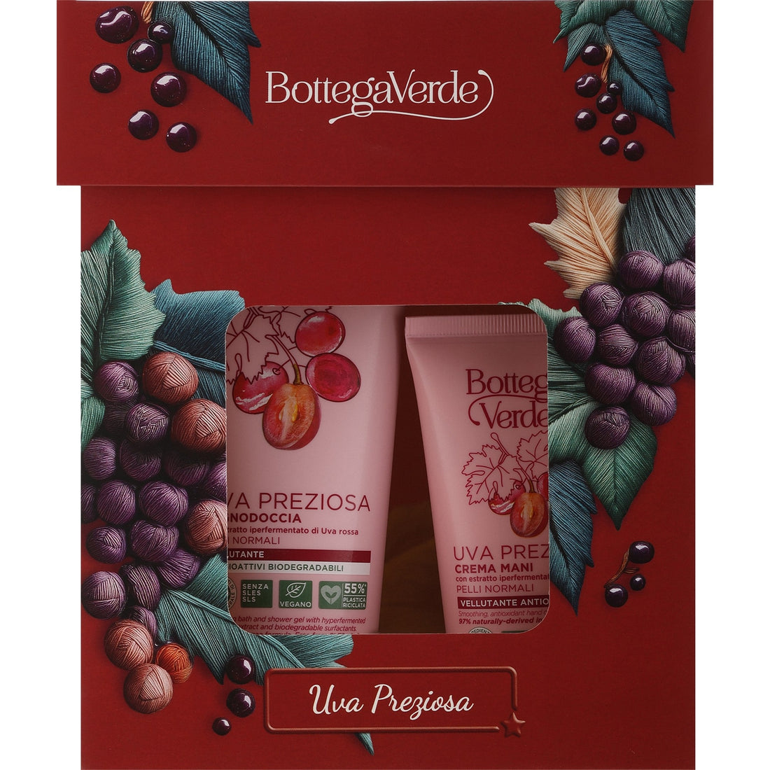 Bottega Verde Rosso Grape Set — Set corpo