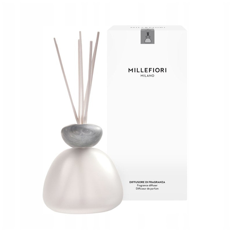 Diffusore di aromi senza ricarica, opaco con grigio Millefiori Milano Air Design Marble Glass