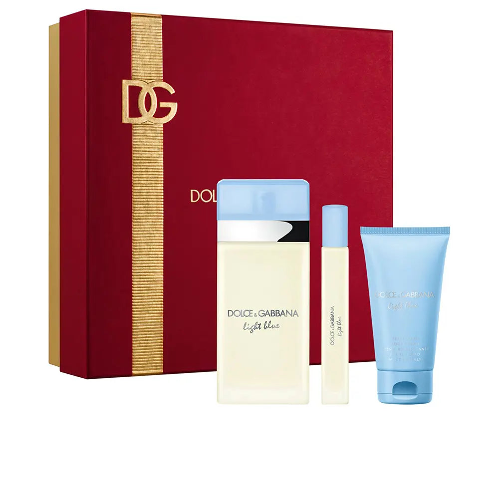 Dolce and Gabbana Light Blue da donna eau de toilette Donna astuccio 3 pezzi