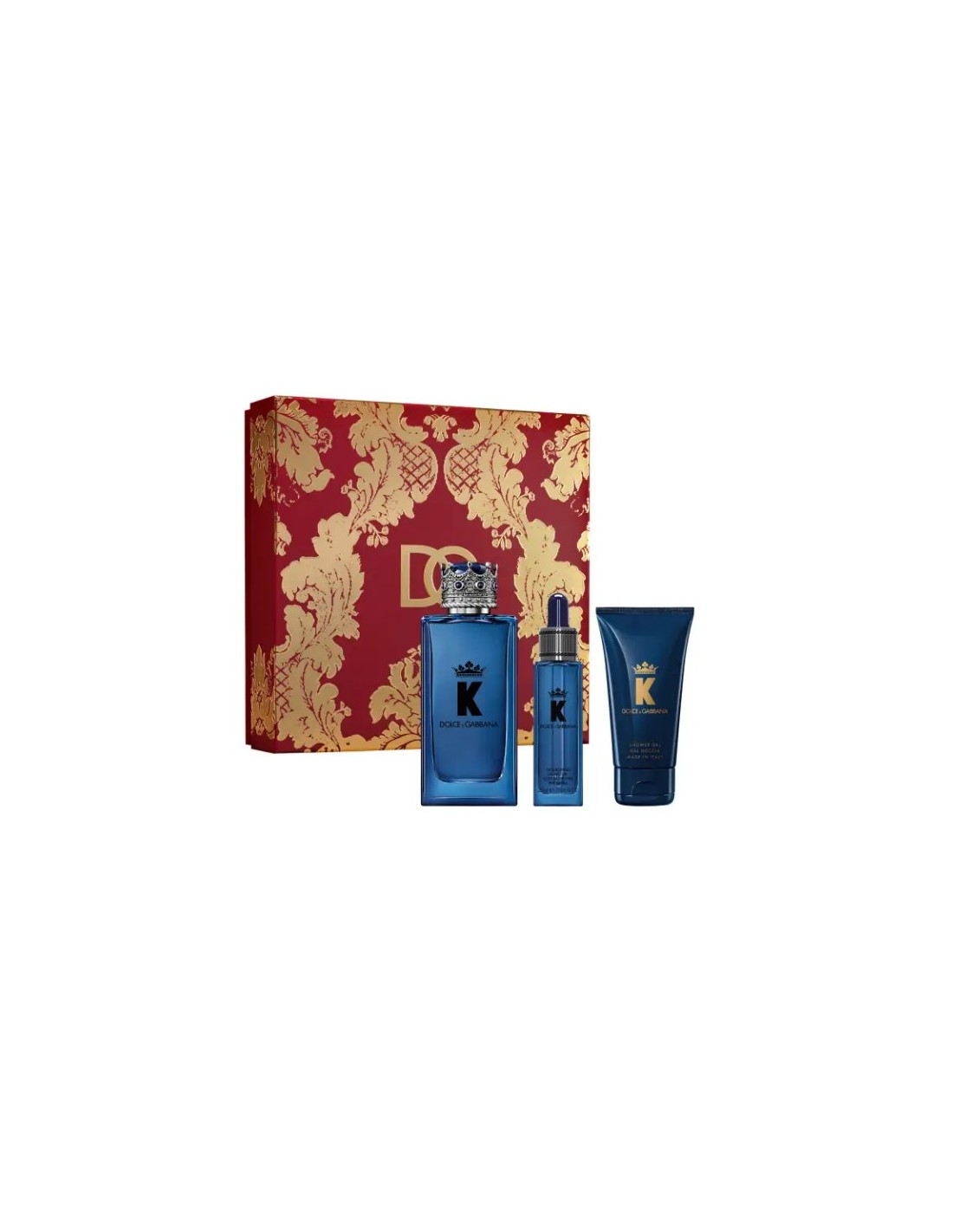Dolce&amp;Gabbana Cofanetto K Eau De Parfum Uomo 100ml con Olio Barba 25ml e Gel doccia 50ml