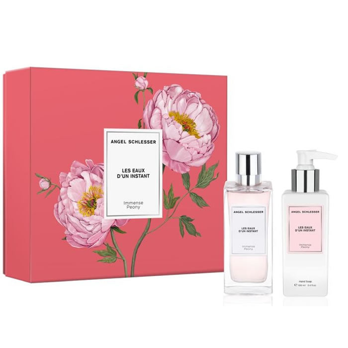 Angel Schlesser Les Eaux D'un Instant Immense Peony Eau De Toilette Spray 100ml Set 2 Pieces