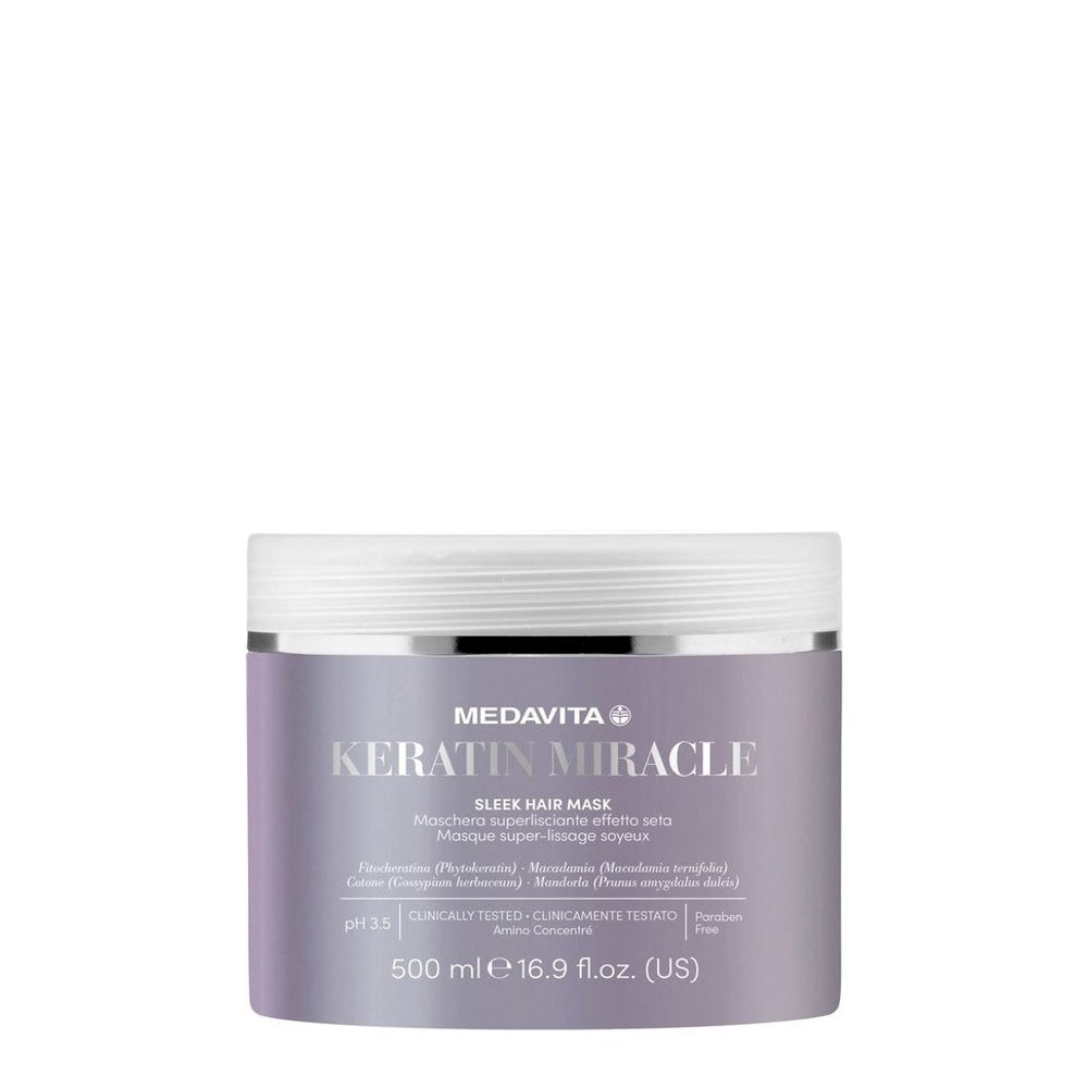 Medavita Keratin Miracle Sleek Ultraglattende hårmaske med keratin 500 ml