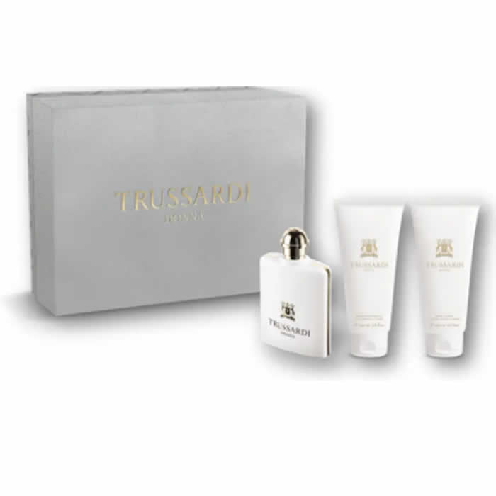 Trussardi Donna Eau De Perfume Spray, set da 100 ml, 3 pezzi