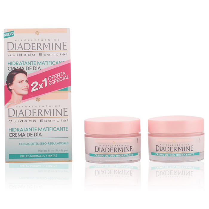 Diadermine Crème de Jour Hydratante Matifiante 50 ml Lot de 2 pièces