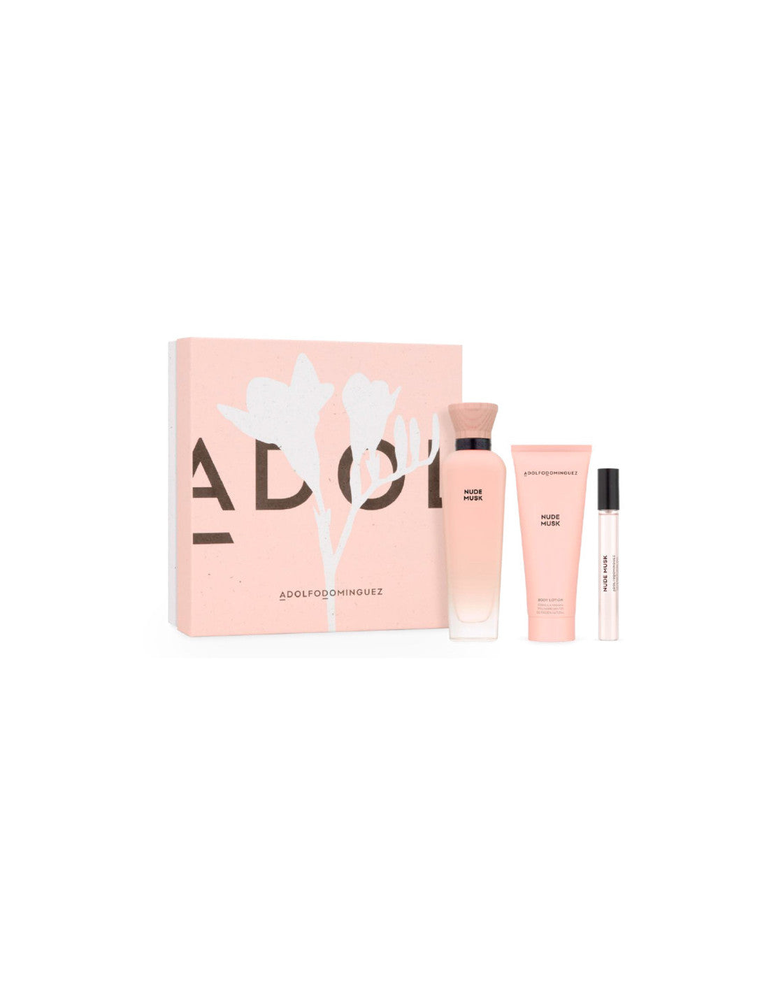 Adolfo Dominguez AD Nude Musk EDP 120 ml Spray pentru corp 10 ml set cutie + 70 ml