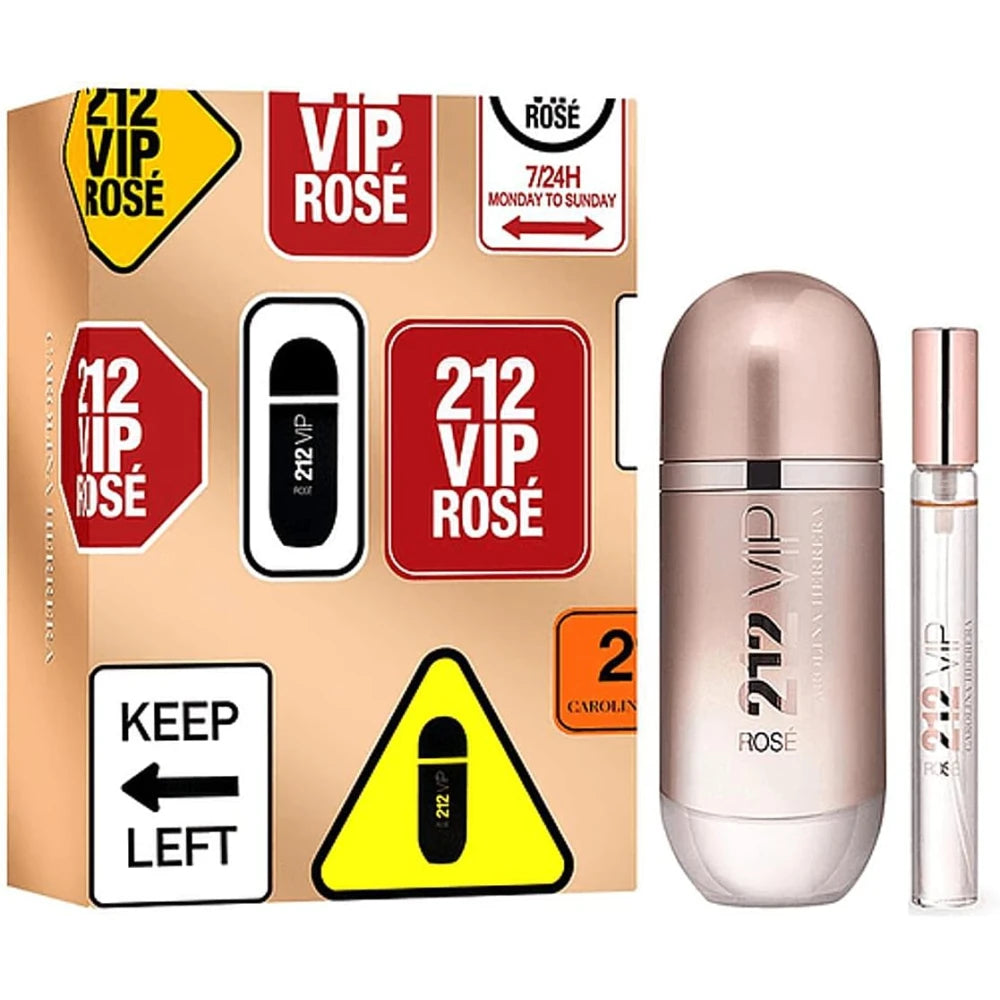 Carolina Herrera 212 Vip 로즈 Edp Sp 80ml 메가 스포츠 Tr 23 10ml 세트