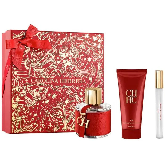 Carolina Herrera CH Eau de Toilette Spray 100ml Zestaw 3 sztuk 