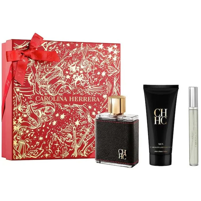 Carolina Herrera CH Men Eau de Toilette Spray 100ml Ensemble de 3 pièces 