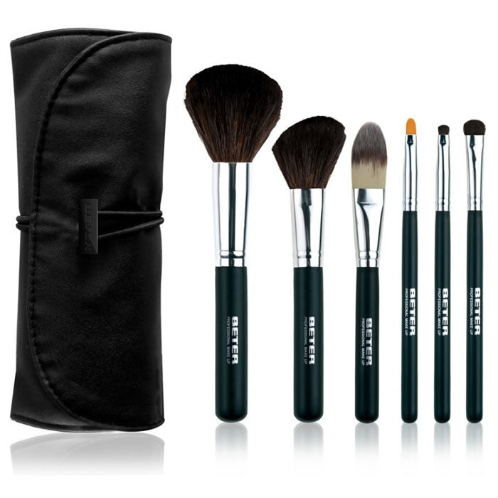 kit de maquillaje profesional Beter 6 cepillos