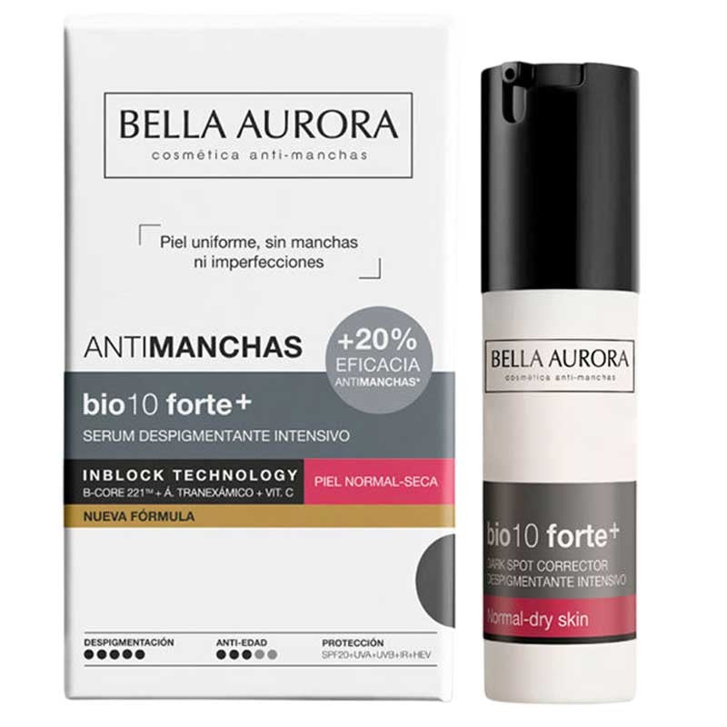 Bella Aurora Bio Forte 10+ Correttore Macchie Scure siero viso depigmentante pelli normali e secche 30 ml — Ansigtserum