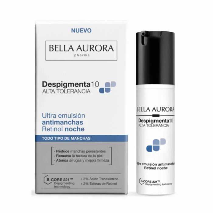 Bella Aurora Despigmenta10 Ultra Emulsione notte al retinolo 30 ml — Ansigtsbehandling