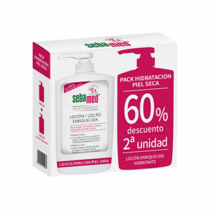 Beriget lotion Sebamed til normal eller tør hud 2x750ml 
