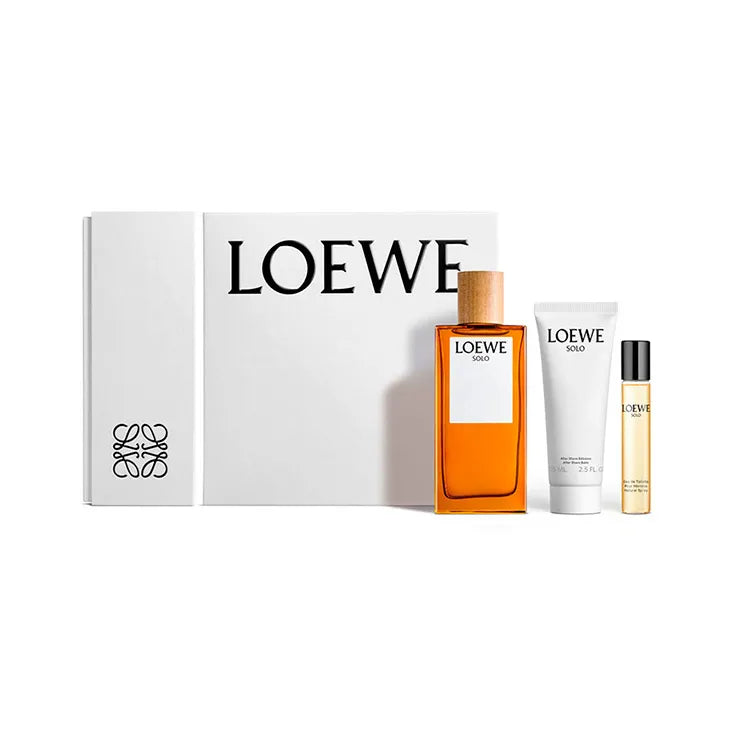 Loewe Solo Eau Toilette 100ml Aftershave Balm 75ml Spray 10ml 