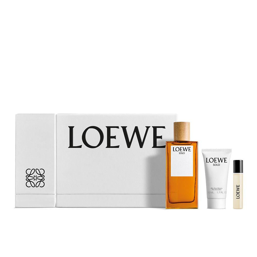 Loewe Solo toaletní voda 100 ml balzám po holení 75 ml sprej 10 ml