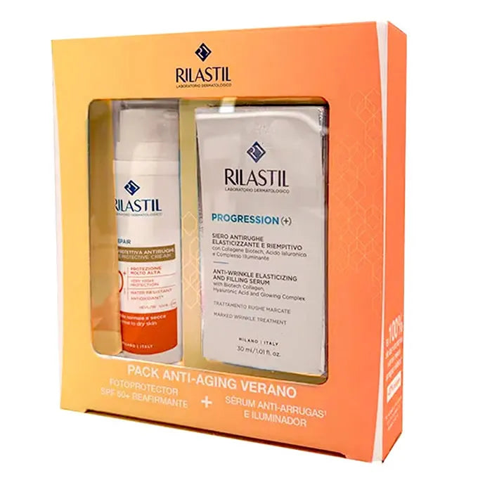 Rilastil Pack Age Repair Spf50 50ml + Progression serum 30ml Set 2 Pieces 