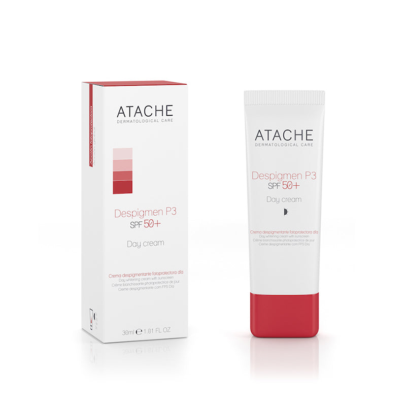 Crema da giorno con componenti attivi liposomici Atache Despigment P3 Day Cream SPF 50+ 30 ml
