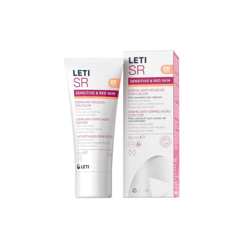 Leti 민감성 및 홍조 방지 크림 컬러 40 ml