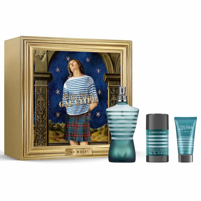 Jean Paul Gaultier Le Male Eau De Toilette Vaporisateur 125 ml Coffret 3 Pièces