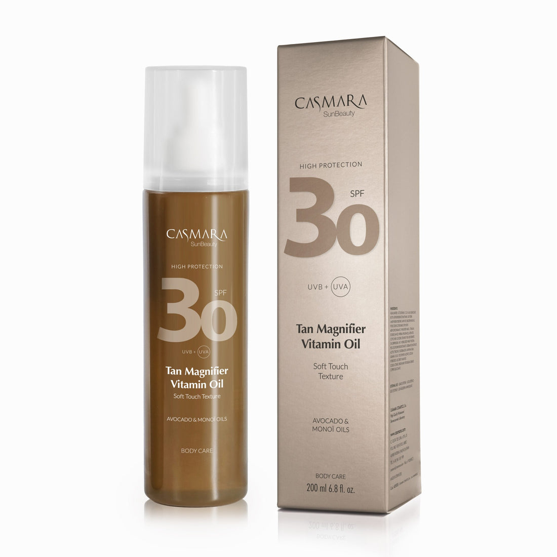 Casmara Tan Magnifier Vitamin Olio SPF 30 200 ml — Opalovací olej pro intenzivní opálení