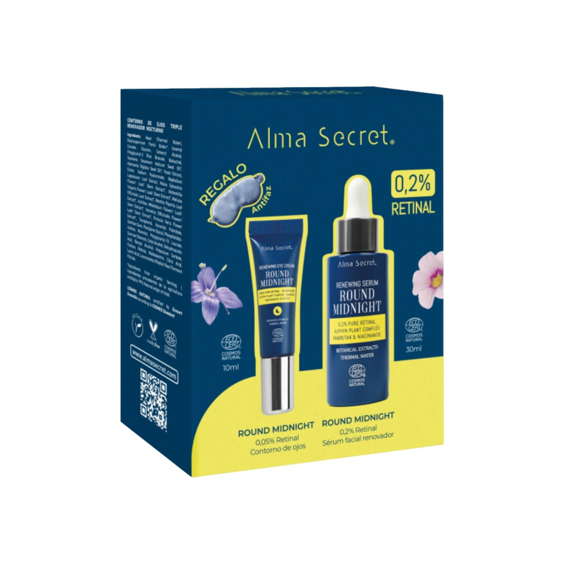 Alma Secret Round Midnight Cofanetto 3 pezzi — Set skincare viso
