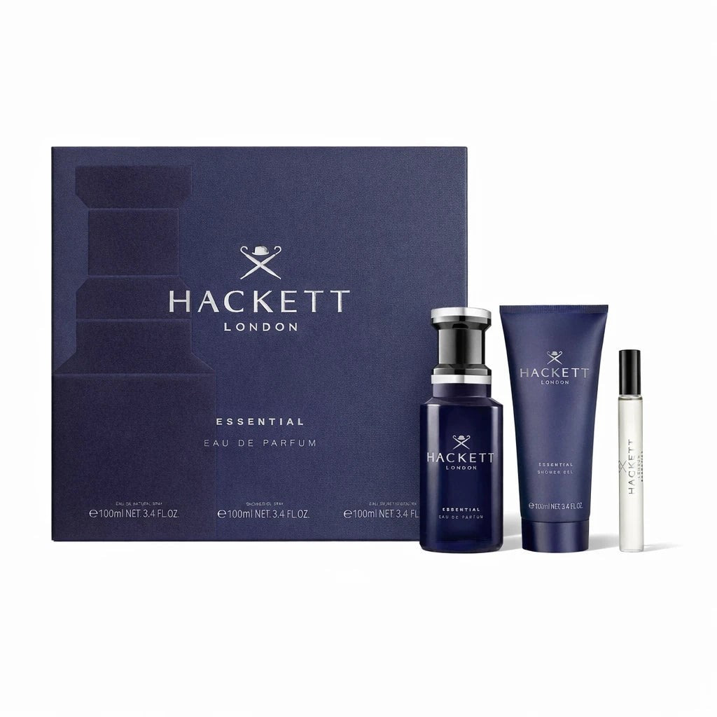 Hackett London Essential Cofanetto 3 pezzi — Set de perfume y cuerpo para hombre