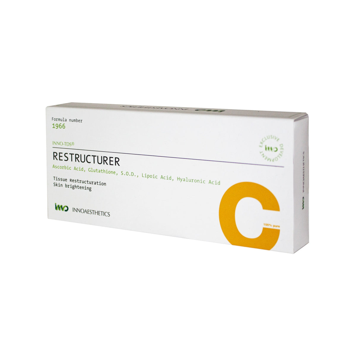 Innoaesthetics Inno-TDS Restructurer 4 x 5 ml — Tratamiento facial revitalizante