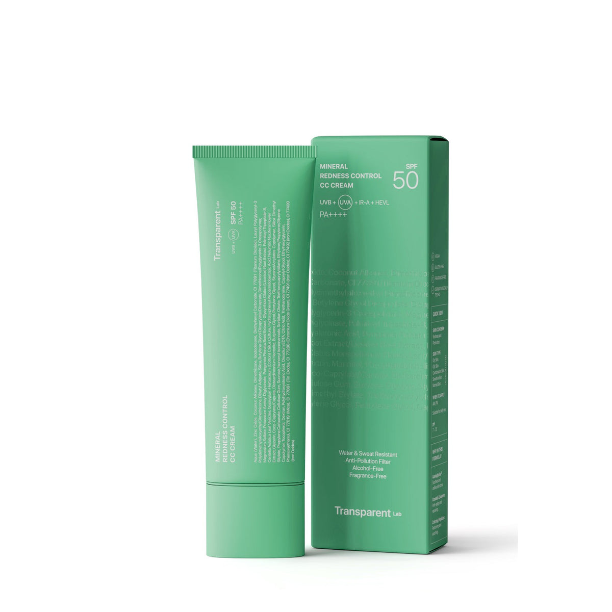 Transparent Lab Mineral Redness Control Crema CC SPF50 45 ml — Ansigtscreme
