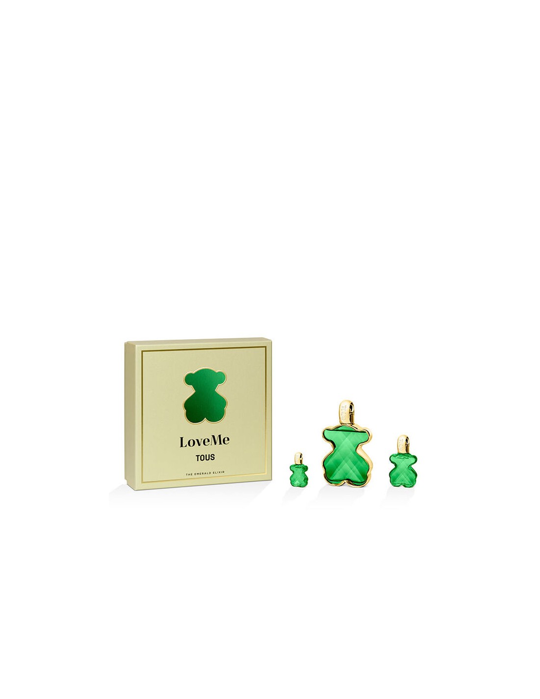 Tous Love Me Emerald Elixir Edp 90 מ&quot;ל סט קופסא