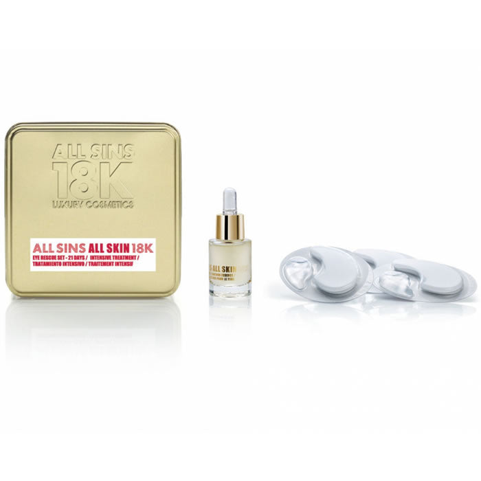 All Sins 18k All Skin 21 Tage Intensiv-Augenbehandlungsset bestehend aus 2 Teilen