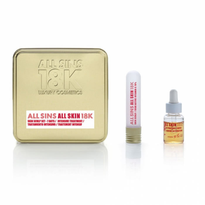 All Sins 18k All Skin Sculp 7 Days Traitement Intensif Coffret 2 Pièces