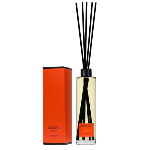 Label Currant &amp; Sandalwood difusor de aromas con varillas 200 ml