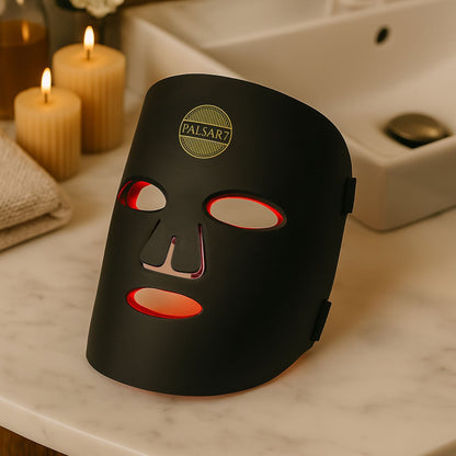 Palsar7 Professional Black Gold Maschera LED per Viso e Collo 1 pz — Maschera Viso